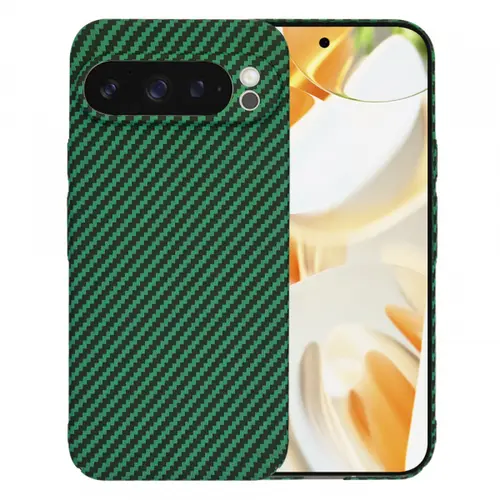 Husa Techsuit Carbonite FiberShell pentru Google Pixel 9 Pro, Verde