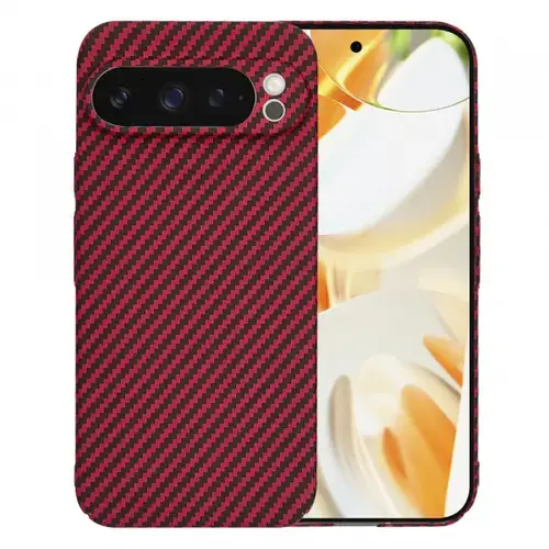 Husa Techsuit Carbonite FiberShell pentru Google Pixel 9 Pro, Rosie