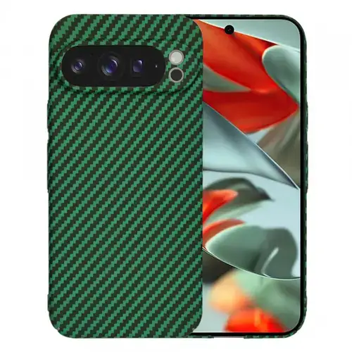 Husa Techsuit Carbonite FiberShell pentru Google Pixel 9 Pro XL, Verde