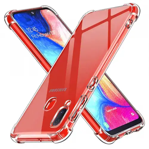Husa pentru Samsung Galaxy A20e A202, Techsuit, Shockproof Clear, Transparenta