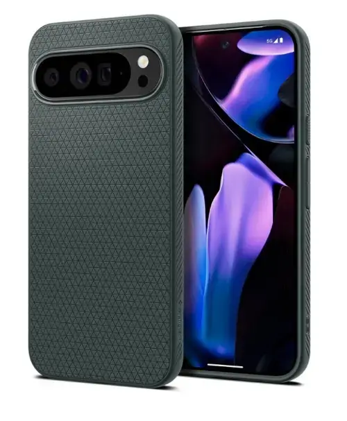 Husa pentru Google Pixel 9 Pro XL, Spigen, Liquid Air, Verde