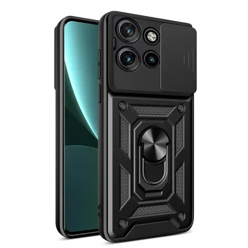 Husa pentru Motorola Edge 50 Neo, Techsuit, CamShield, Neagra