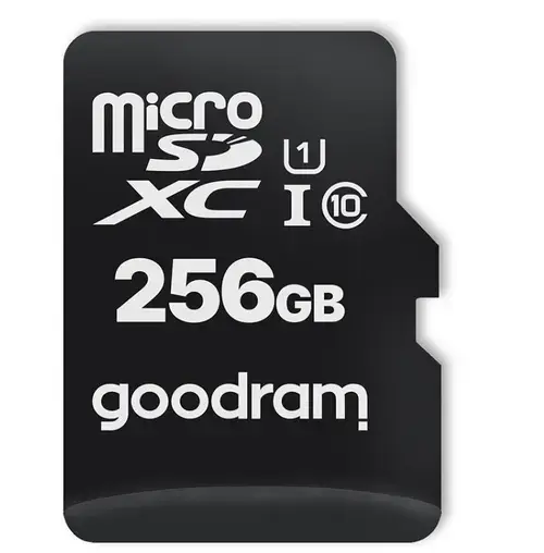 Card de memorie Goodram microSDXC, 256GB, Clasa 10, UHS-I, Adaptor SD