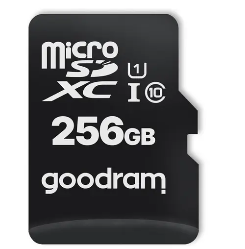 Card de memorie Goodram microSDXC, 256GB, Clasa 10, UHS-I, Adaptor SD