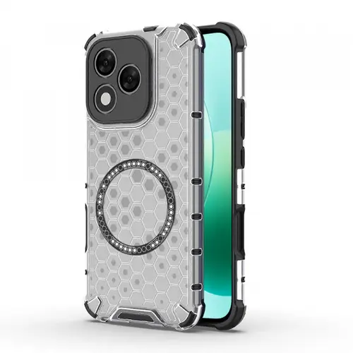 Husa Techsuit HoneyComb Shield MagSafe pentru Honor 400 Lite, Alb