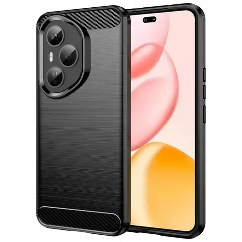 Husa Techsuit Carbon pentru Honor 400 Pro, Neagra