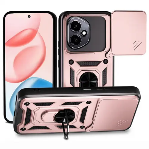 Husa Techsuit CamShield pentru Honor 400,  Roz
