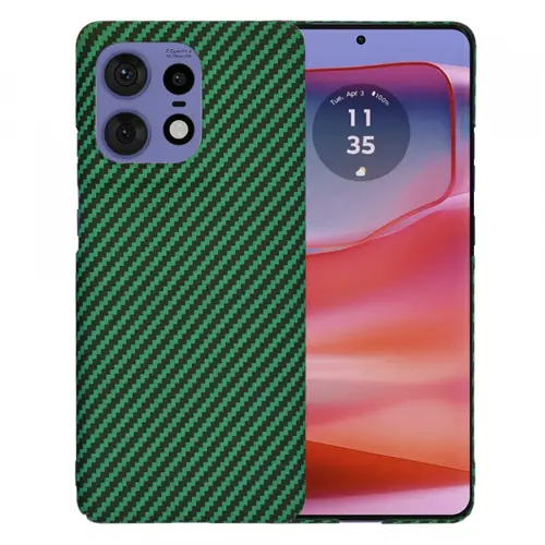 Husa Techsuit Carbonite FiberShell pentru Motorola Edge 50 Pro, Verde
