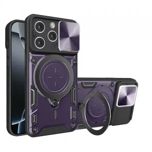Husa pentru Apple iPhone 16 Pro, Techsuit, CamGuard Pro, Mov