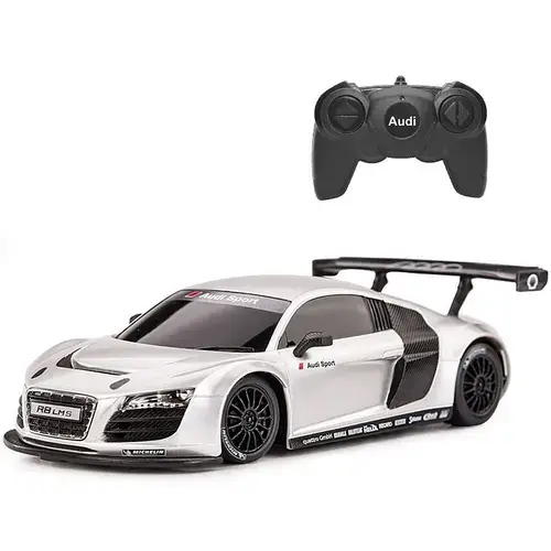 Masinuta Rastar RC - Audi R8, alb, 1:24