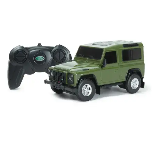 Masinuta Rastar RC - Land Rover Defender, 1:24, Verde
