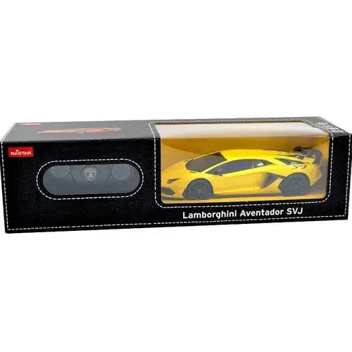 Masinuta Rastar RC - Lamborghini Aventador SVJ, 1:24, Galben