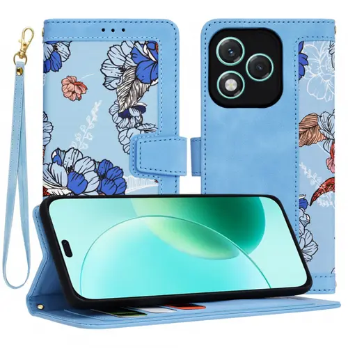 Husa Techsuit FlipCraft pentru Honor 400 Lite, Albastru
