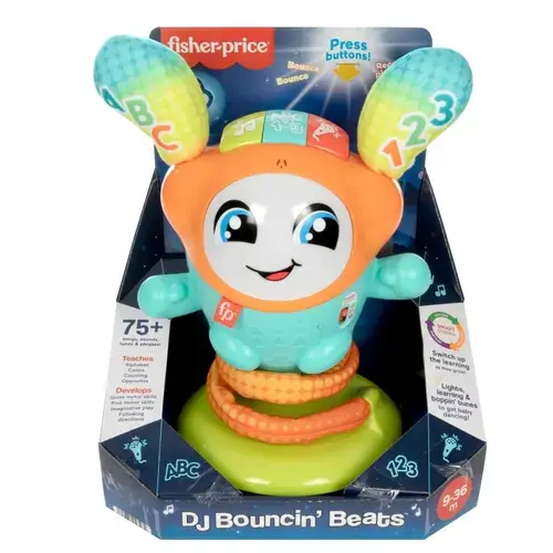 Jucarie interactiva Dance DJ, Fisher Price, 32.5x27.5x18.5 cm, Multicolor