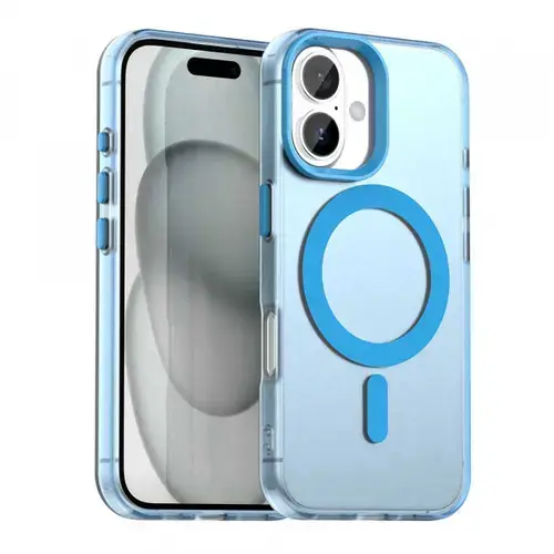 Husa Techsuit CandyCase MagSafe pentru Apple iPhone 17, Albastra