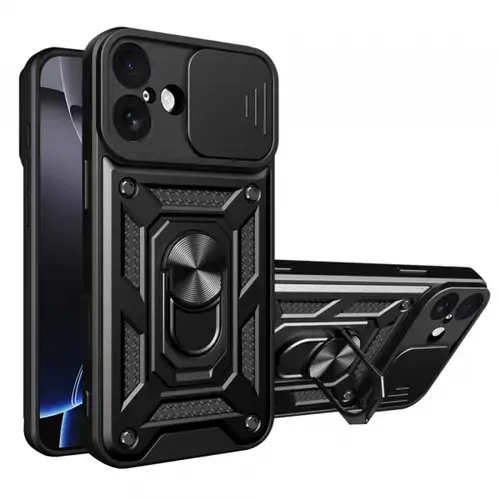 Husa Techsuit CamShield pentru Apple iPhone 17, Neagra