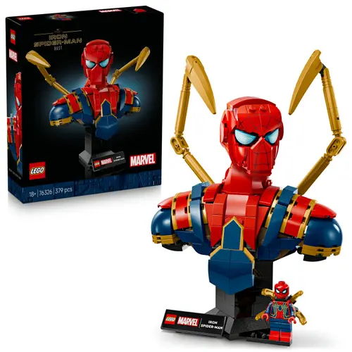 LEGO® Marvel - Bustul lui Iron Spider-Man 76326, 379 piese