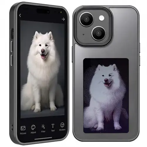 Husa pentru Apple iPhone 15, Techsuit, SmartScreen NFC, Neagra