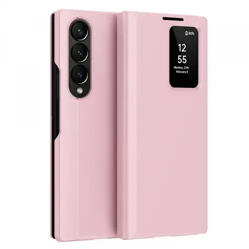 Husa pentru Samsung Galaxy Z Fold3 5G F926, Techsuit, SmartView, Roz
