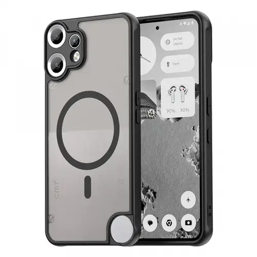 Husa MagSafe pentru Nothing CMF Phone 2 Pro, Techsuit, HaloFrost II, Neagra