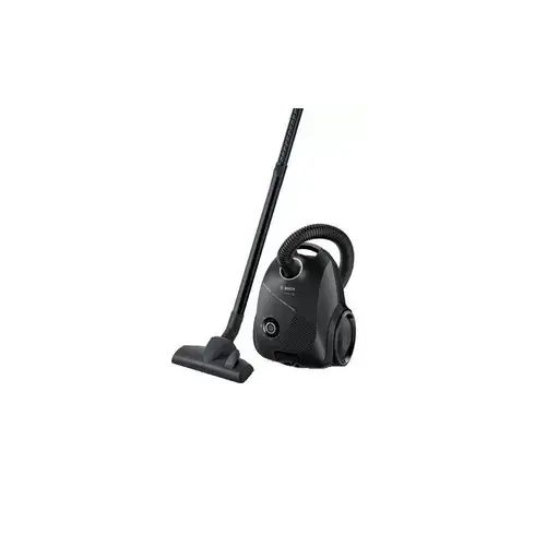 Aspirator cu Sac Bosch Serie 2 BGLS2BA1, 3.5 L, 600 W, 80 dB, Filtru igienic, Tub telescopic, Perie tapiterie, Maner ergonomic, Negru