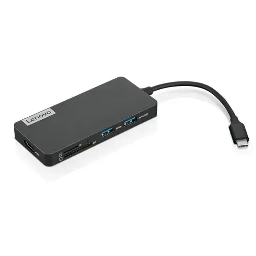 Hub USB-C 7-in-1, Lenovo, Negru