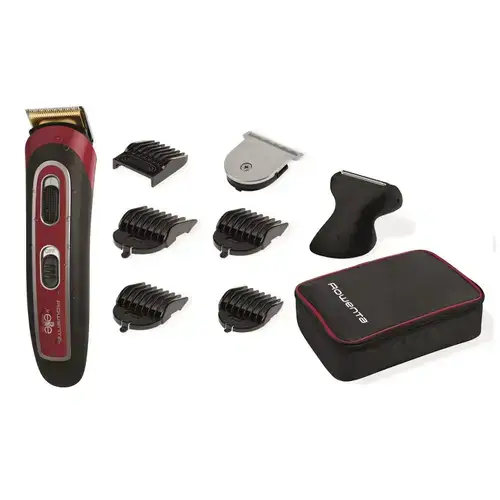 Trimmer Rowenta TN4422F0, 6 trepte de taiere, Rezistent la apa, Autonomie 60 de minute, Negru