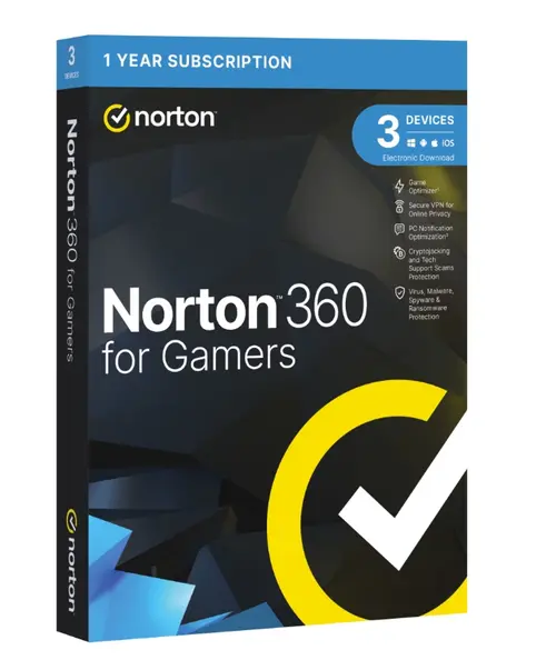 Antivirus Norton 360 Gamers, Backup 50GB, 1 An, 3 Dispozitive, 1 Utilizator
