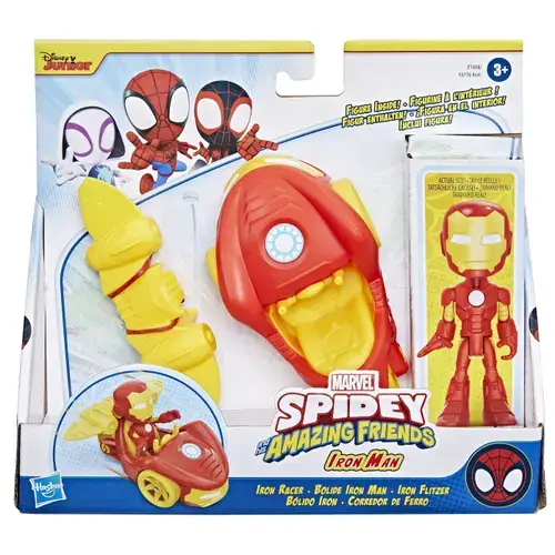 Set de joaca Spidey and his Amazing Friends - Figurina si accesoriu, Iron Man