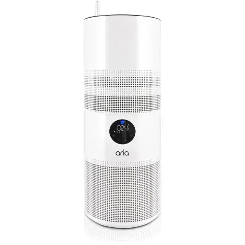 Purificator de aer Hybrid Aria MAP-ZK-H2025-U29W, Acoperire 25 m patrati, Booster de aer, Flitru Hepa H13, Lampa UV-C, Eficienta curatare aer PM2.5, Fitoremediere, Alb