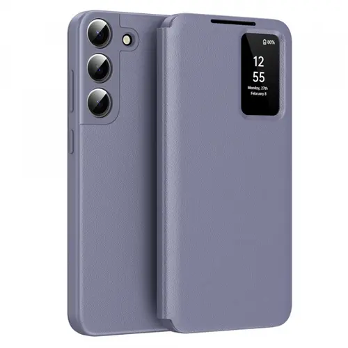 Husa pentru Samsung Galaxy S22 5G S901, Techsuit, SmartView, Mov