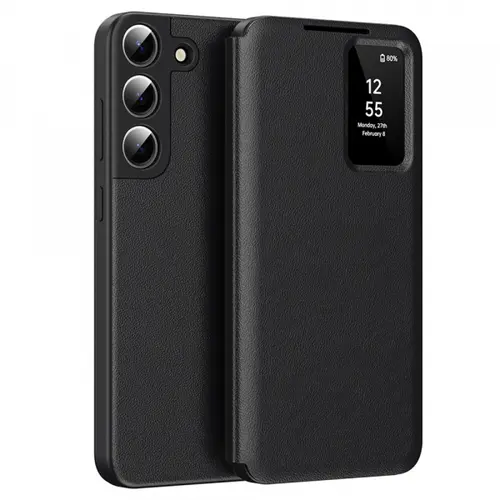 Husa pentru Samsung Galaxy S22+ 5G S906, Techsuit, SmartView, Neagra