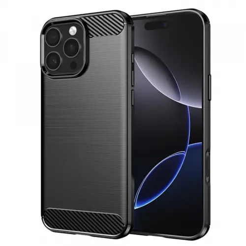 Husa pentru Apple iPhone 16 Pro Max, Techsuit, Carbon, Neagra