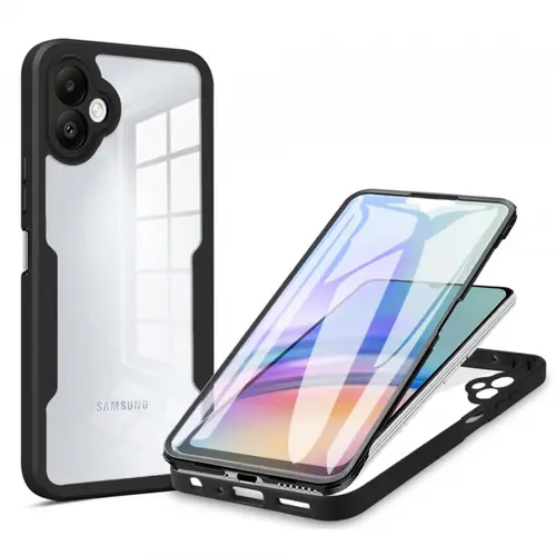 Husa pentru Samsung Galaxy A07 4G A075, Techsuit, ColorVerse 360, Neagra