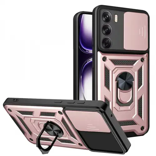Husa pentru Oppo Reno12, Techsuit, CamShield, Roz