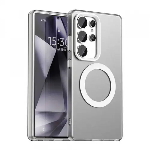 Husa MagSafe pentru Samsung Galaxy S25 Ultra S938, Techsuit, CandyCase, Alba