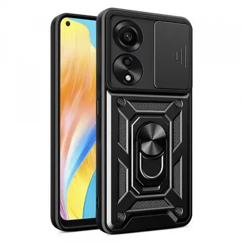 Husa pentru Oppo A78 4G, Techsuit, CamShield, Neagra