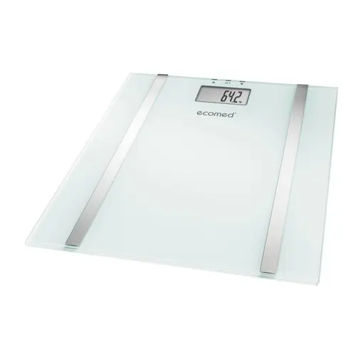Cantar cu analizator corporal Ecomed BS-70E, 150 kg, 10 memorii, platforma de sticla