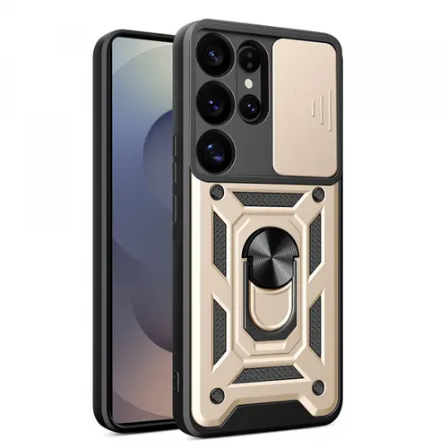 Husa pentru Samsung Galaxy S25 Ultra S938, Techsuit, CamShield, Aurie