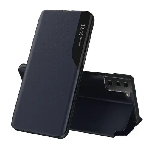 Husa pentru Samsung Galaxy S21 FE 5G G990, Techsuit, eFold, Albastra