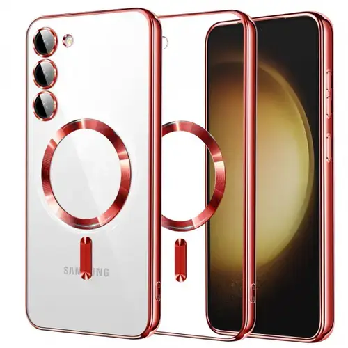 Husa MagSafe pentru Samsung Galaxy S23+ S916, Techsuit, Luxury Crystal, Rosie