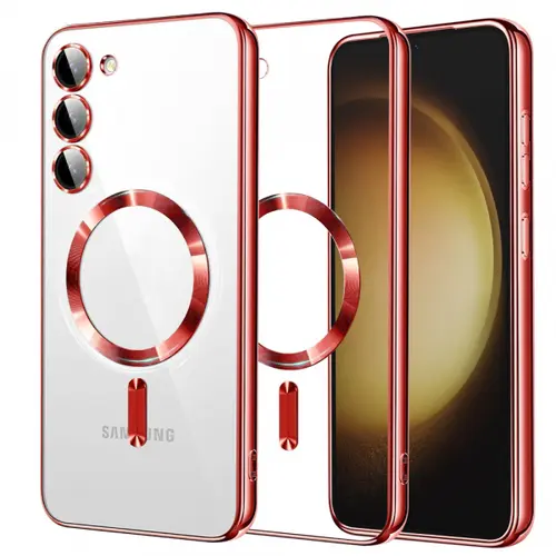 Husa MagSafe pentru Samsung Galaxy S23+ S916, Techsuit, Luxury Crystal, Rosie