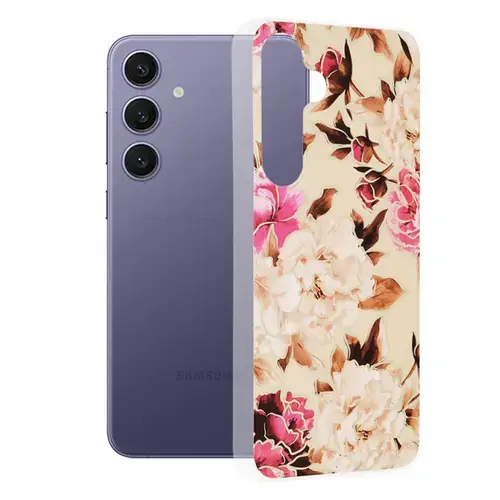 Husa pentru Samsung Galaxy S24+ S926, Techsuit, Marble, Bej