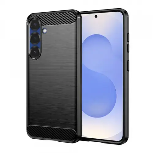 Husa pentru Samsung Galaxy S25 S931, Techsuit, Carbon, Neagra