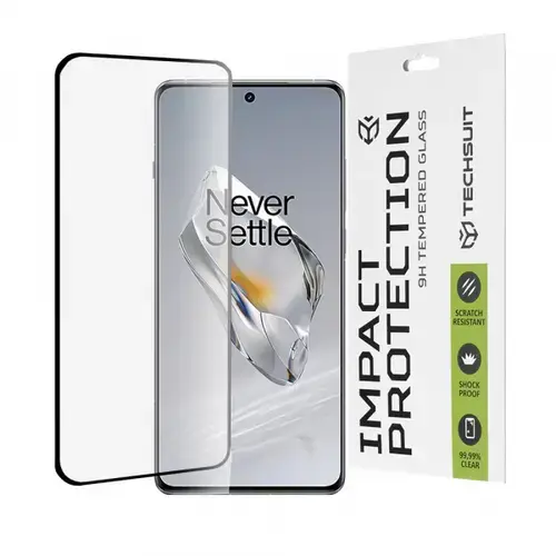Folie de protectie Ecran Techsuit pentru OnePlus 12, Sticla Securizata, Full Glue, 111D