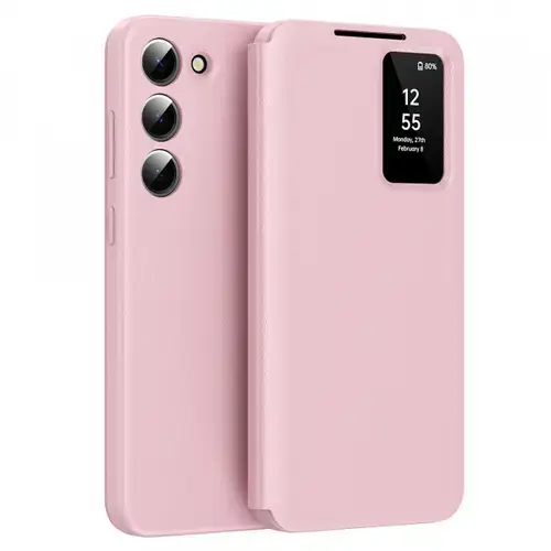 Husa pentru Samsung Galaxy S23+ S916, Techsuit, SmartView, Roz