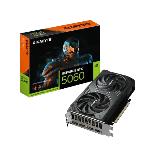 Placa video GIGABYTE GeForce RTX 5060 WINDFORCE MAX OC 8GB GDDR7 128-bit DLSS 4.0
