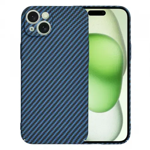 Husa pentru Apple iPhone 15 Plus, Techsuit, Carbonite FiberShell, Turcoaz