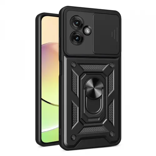 Husa pentru Motorola Moto G55, Techsuit, CamShield, Neagra