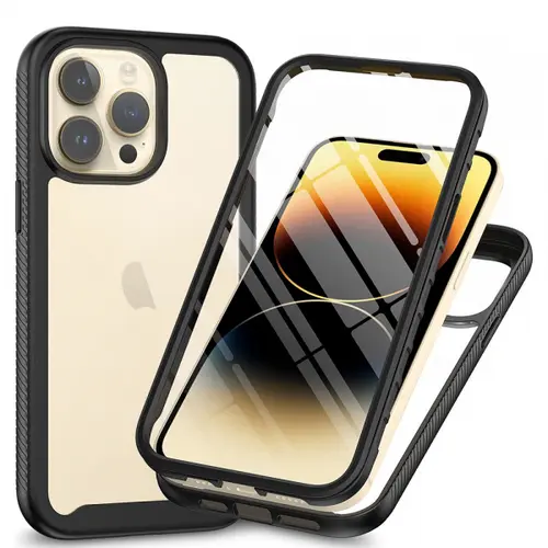 Husa pentru Apple iPhone 15 Pro, Techsuit, Defense360 Pro, Neagra